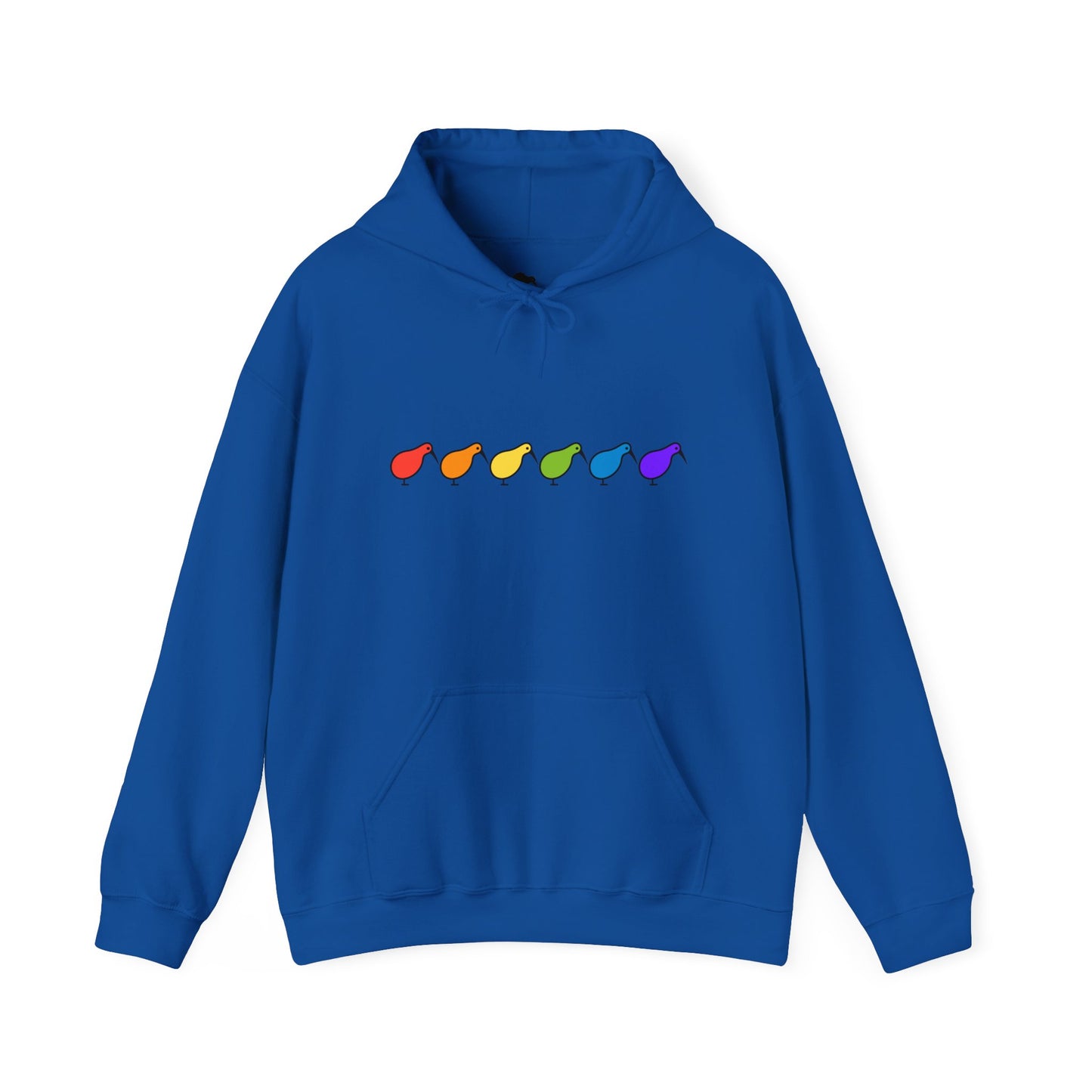 Kiwi Rainbow Hoodie — Minimal Pride Art Crewneck [worldwide shipping]